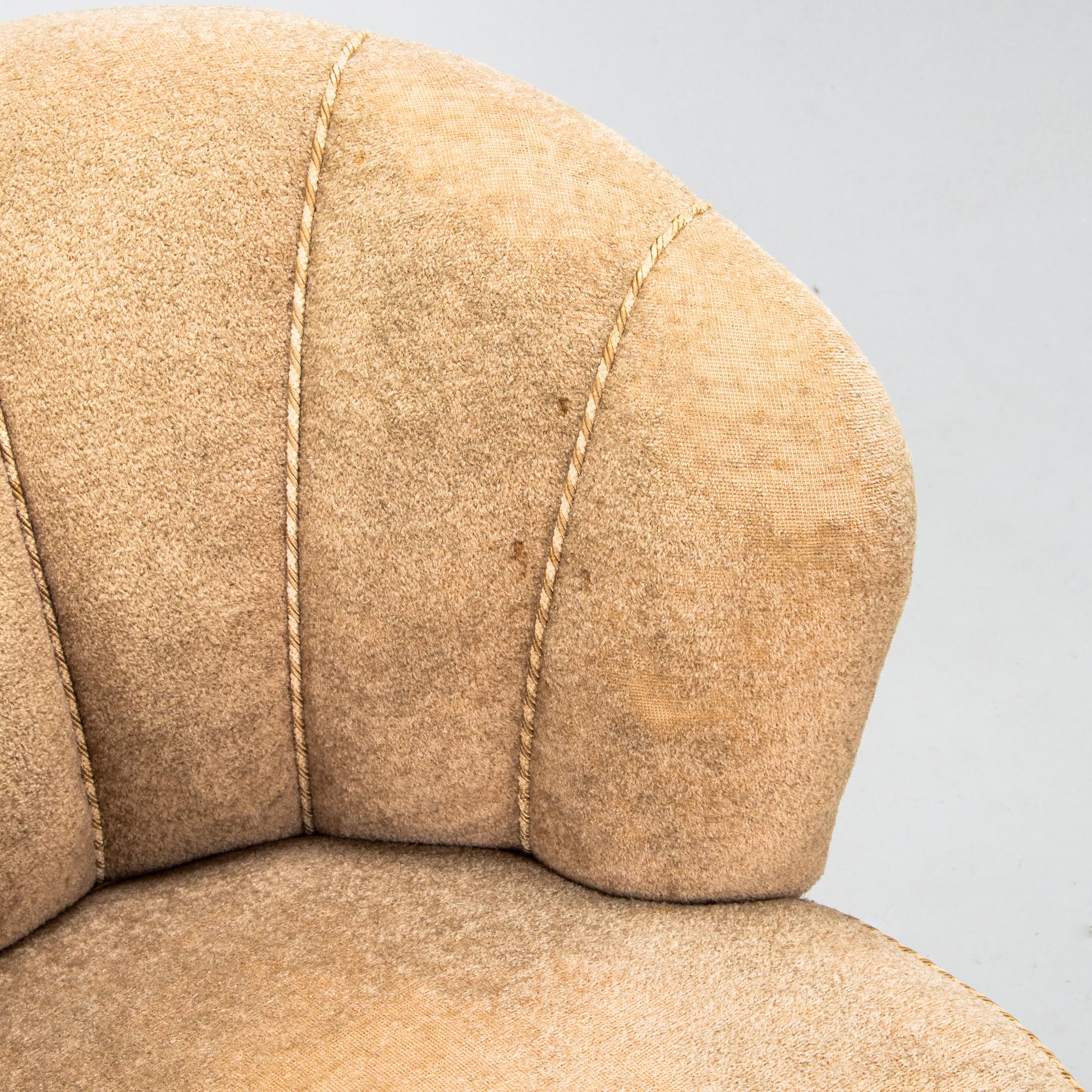 A 1950s pair of armchairs, "Elisabeth", for Asko Finland.