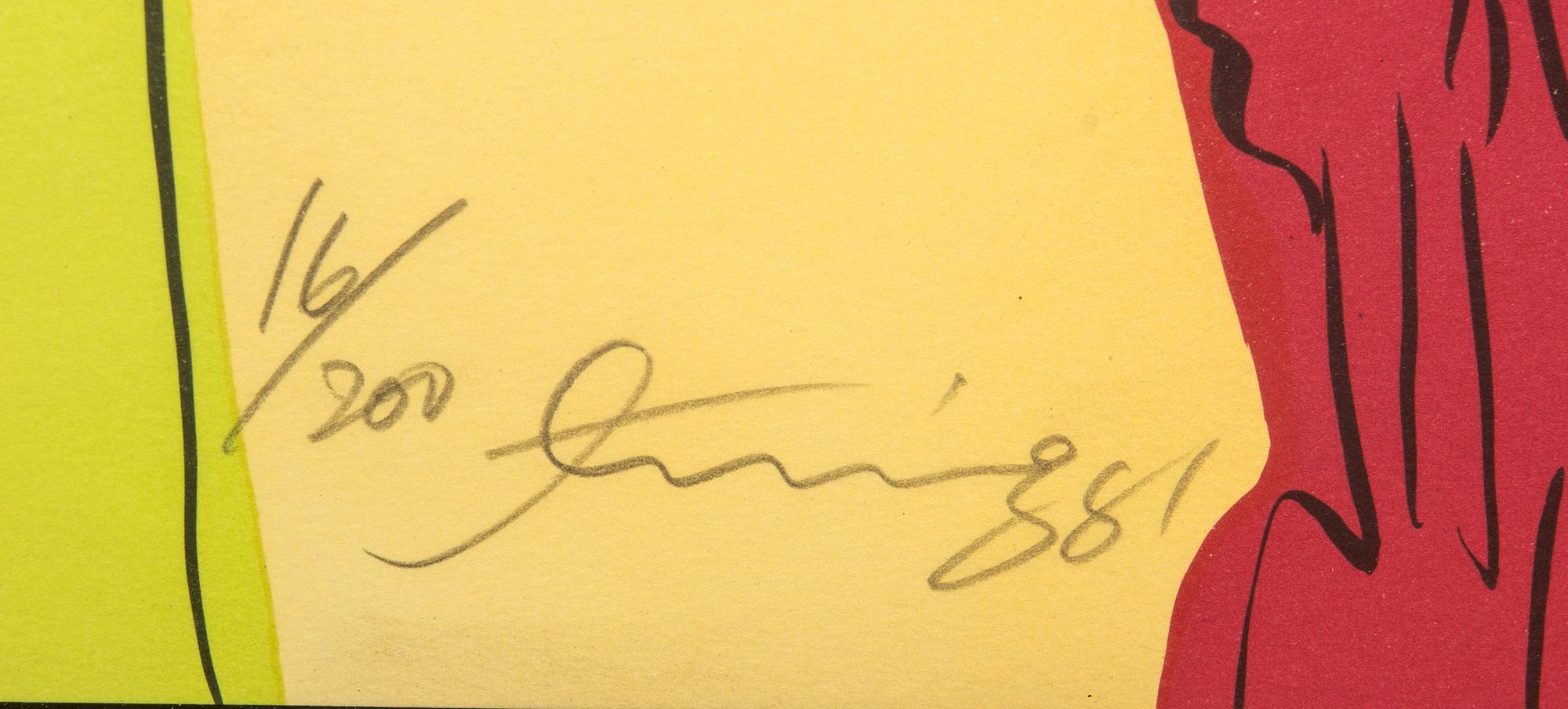 Walasse Ting, utan titel, 1981.