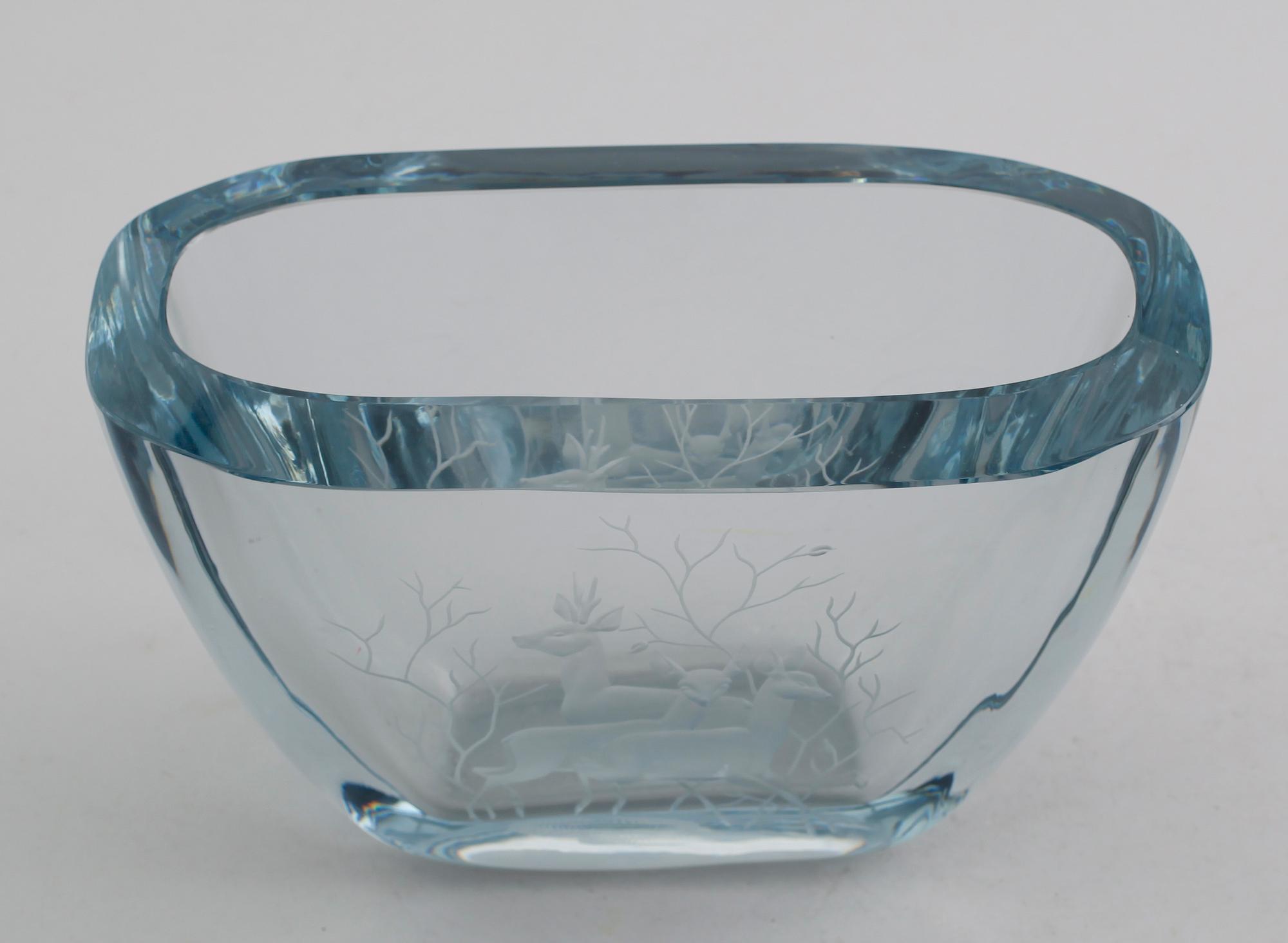 VAS, glas, Rune Strand, Strömbergshyttan, signerad.