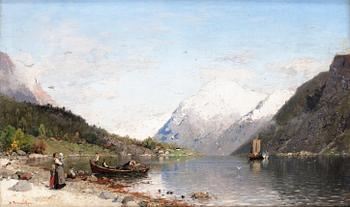 195. Georg Anton Rasmussen, Fjordlandskap.