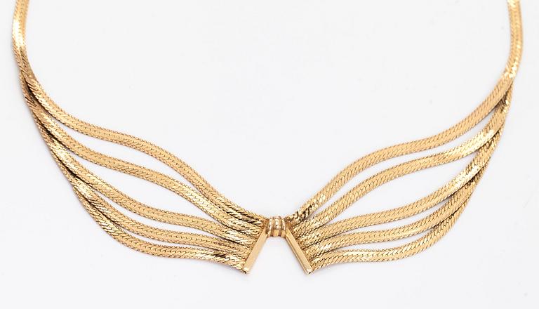 Necklace, 14K gold.