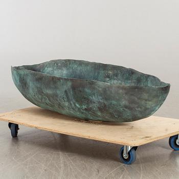 BARBRO BÄCKSTRÖM, a bowl shaped bronze sculpture.