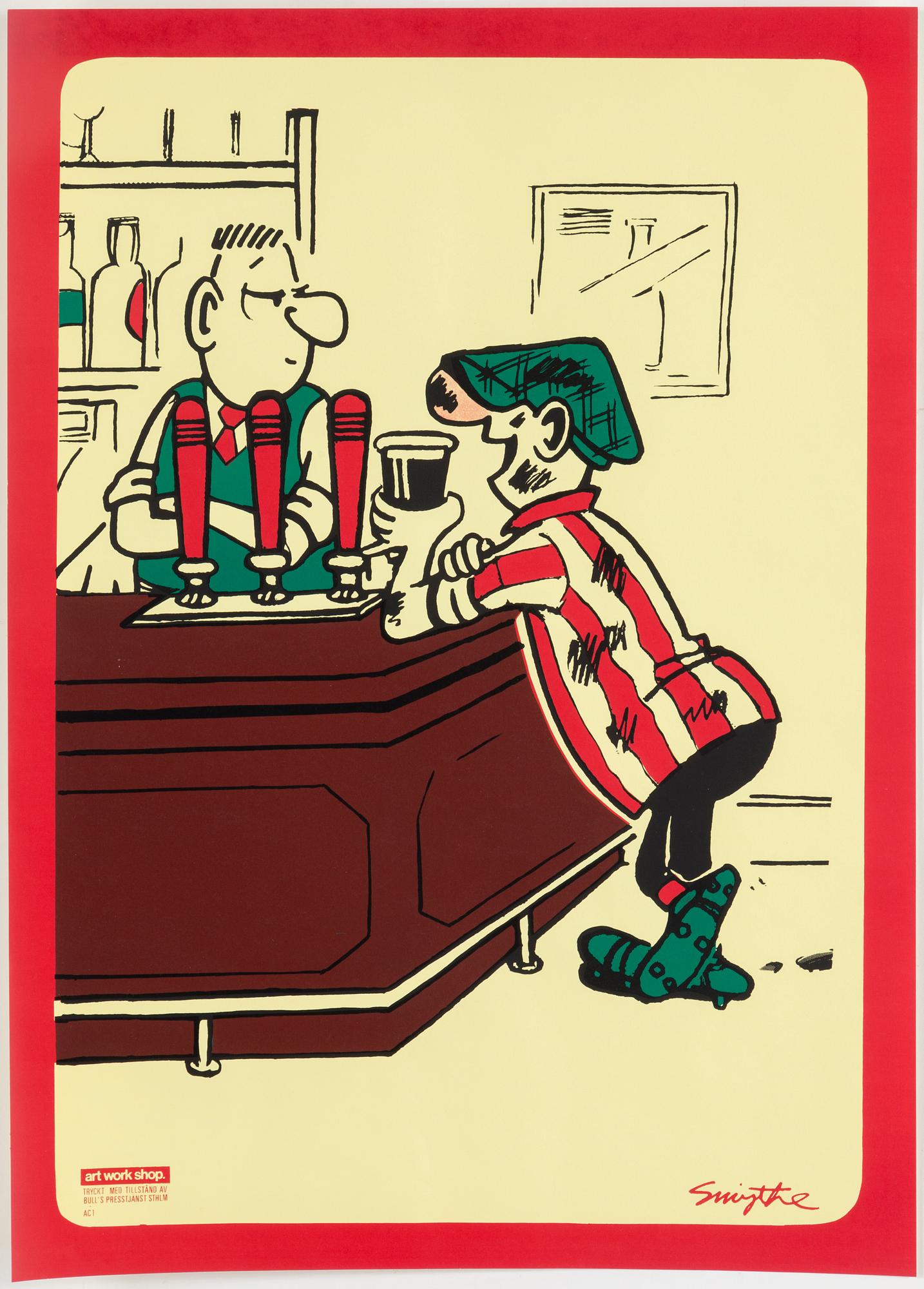 AFFISCHER, 5 st, "Tuffa Viktor", Bull's Presstjänst, Art Work Shop, 1960-tal.