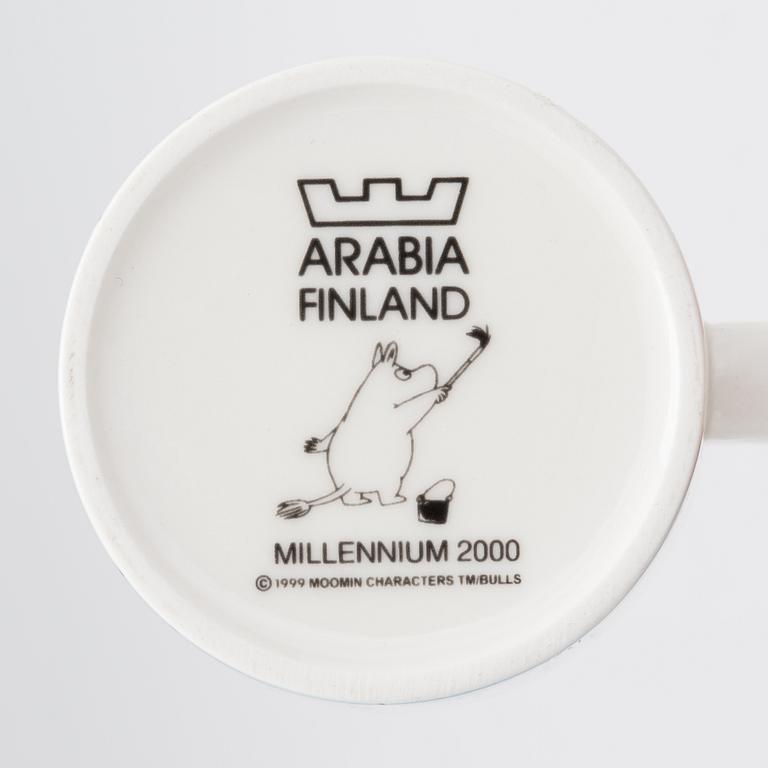 Muumimuki, posliinia, "Millennium", Moomin Characters, Arabia 1999-200.