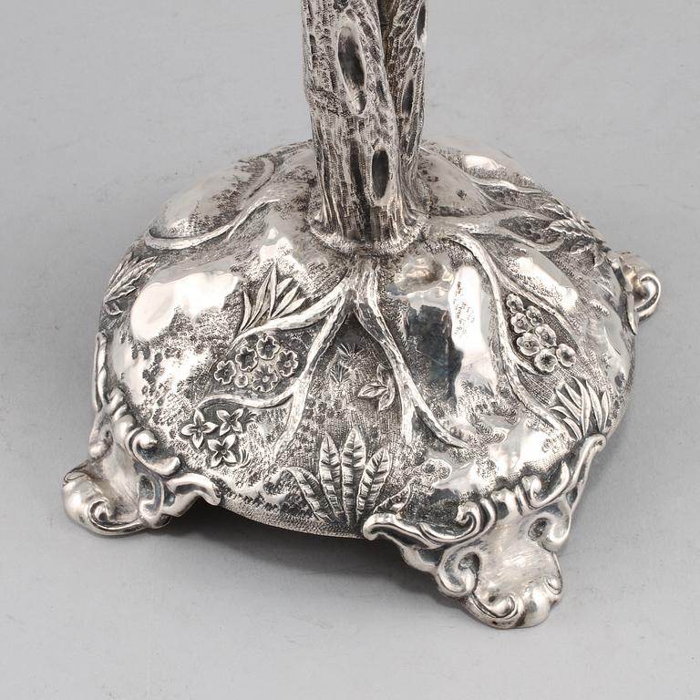 SKÅL PÅ FOT, silver, Anders Rothman d.y, Örebro, 1866. Vikt 450 g.