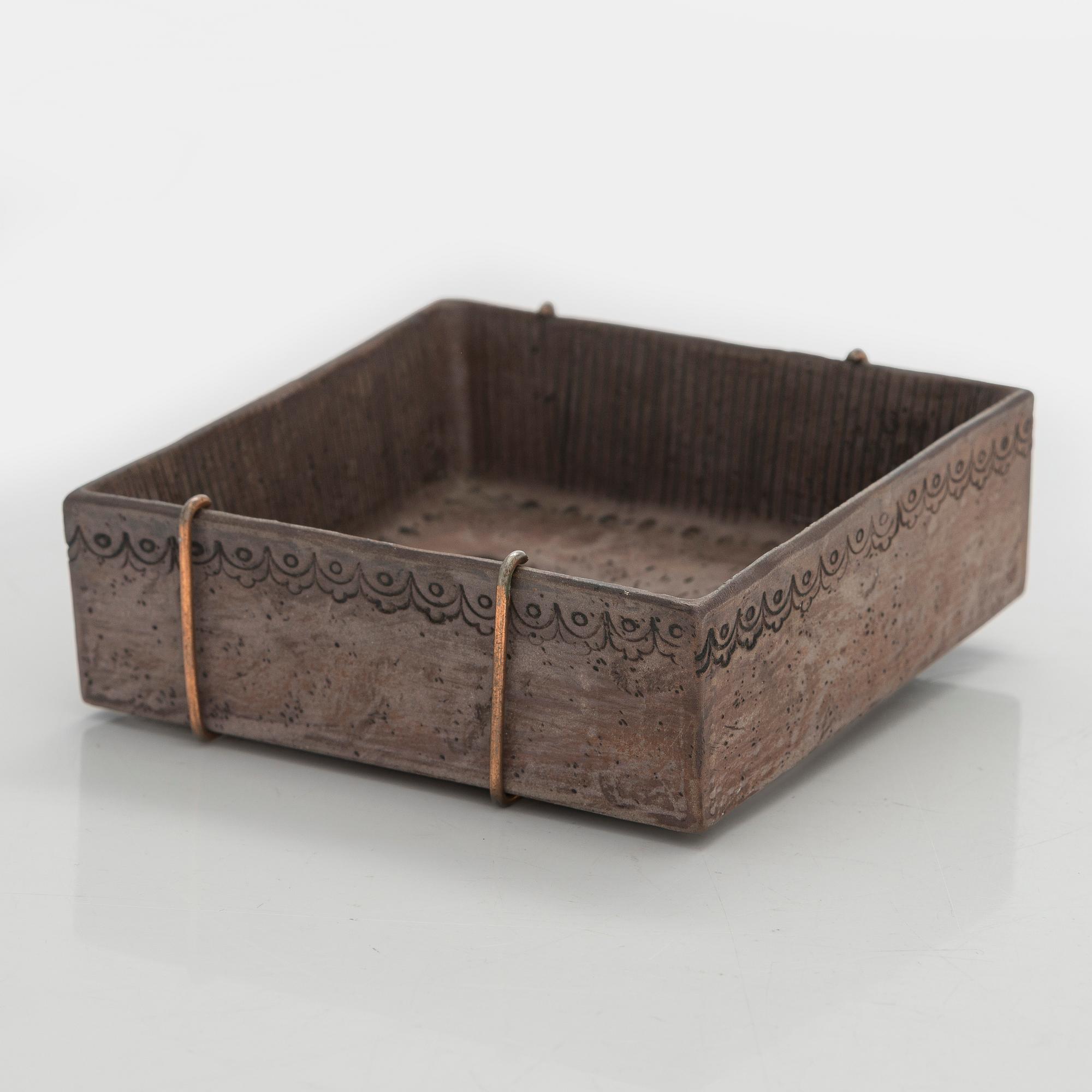 Rut Bryk, a stoneware wall relief, signed BRYK.