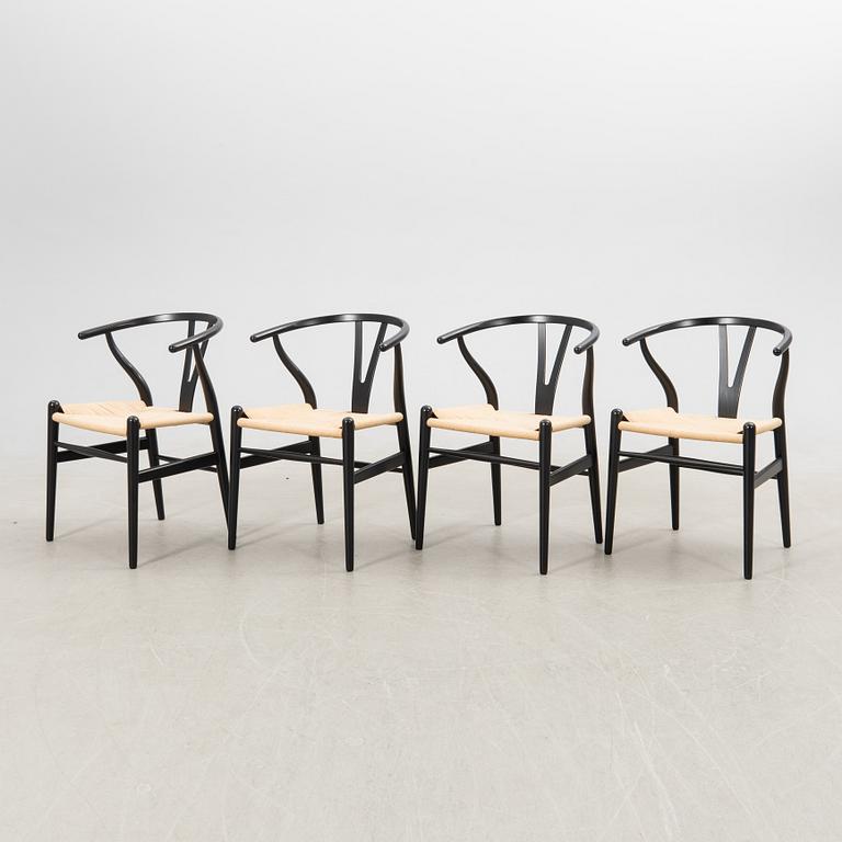 Hans J. Wegner, stolar, 8 st., "Y-stolen", modell CH-24, Carl Hansen & Søn, Danmark.
