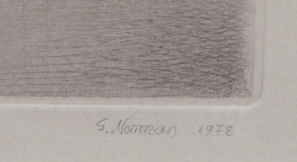 GUNNAR NORRMAN, torrnål, signerad, numrerad 25/100 och daterad- 1978.
