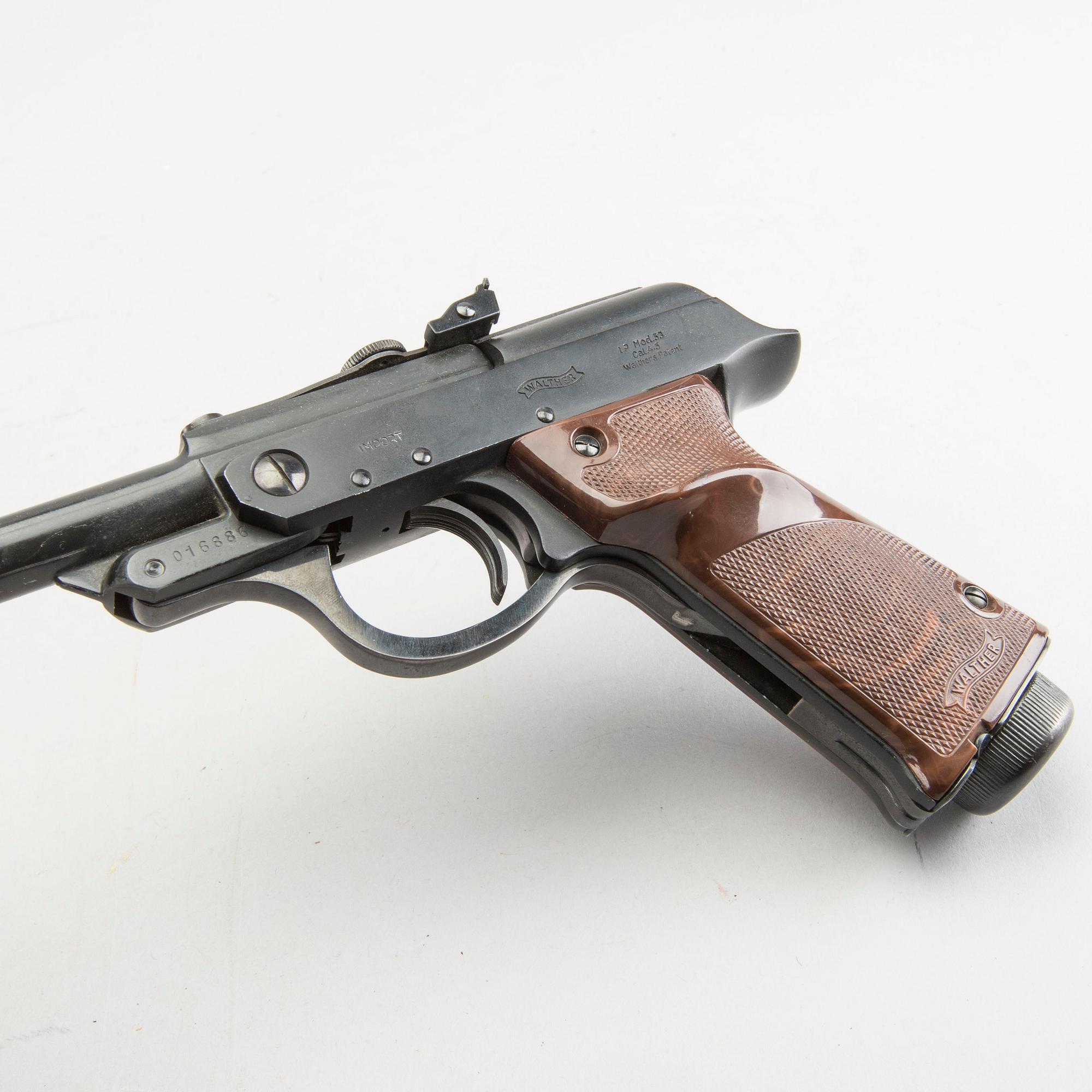 LUFTPISTOL Walther modell 53 LP kaliber 4,5 mm.