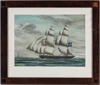 GUSTAF FREDRIKSSON, watercolour, signed.