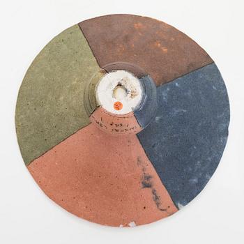 Inkeri Leivo, skål på fot, keramik, signerad Inkeri Leivo Arabia.