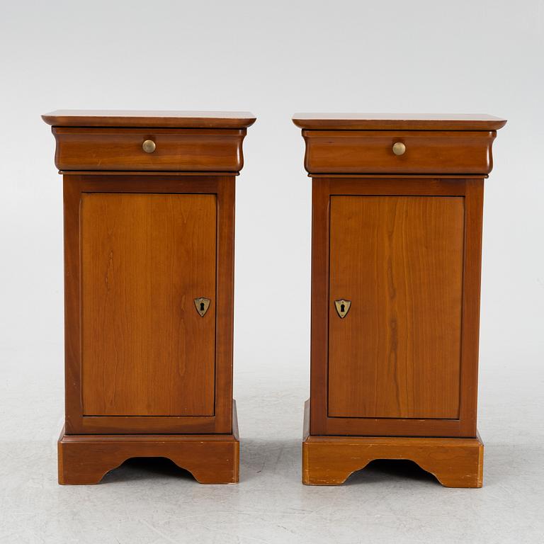 A pair of bedside tables, Grange, France, late 20th century.