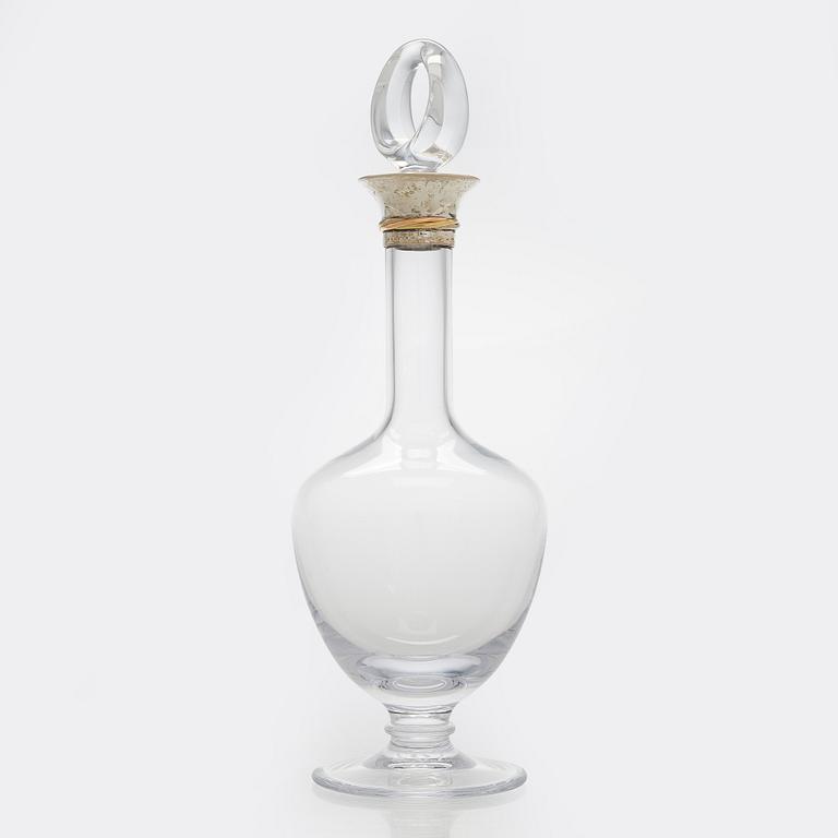Cartier, A late 20th century wine carafe, France.