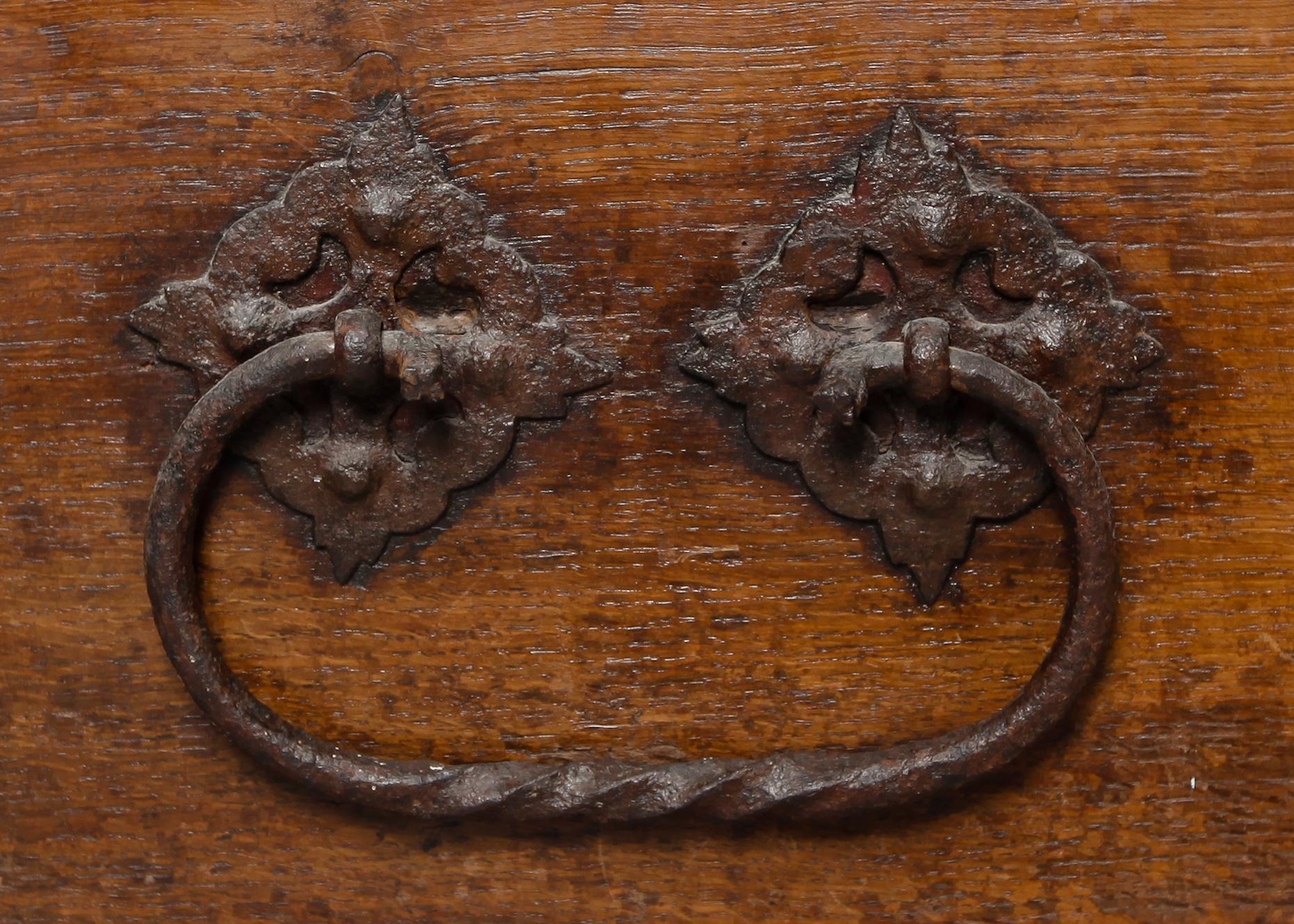 CASSONE, betsat trä, 1700-tal.