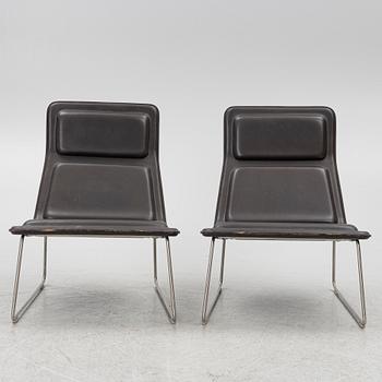 Jasper Morrison, armchairs, a pair, "Low and Pad", Cappelini, Italy,
