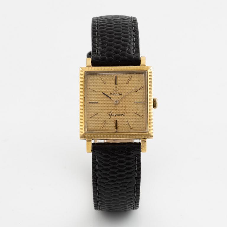 Omega, Genève, wristwatch, 25,5 x 25,5 (34) mm.