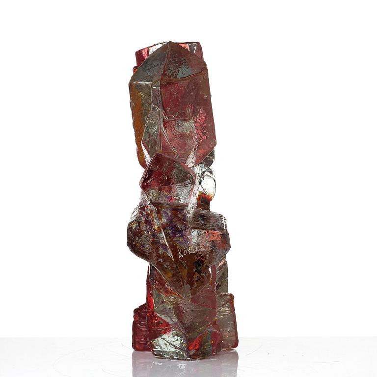 Edvin Öhrström, "Korona", a cast glass sculpture, Lindshammar Glassworks.