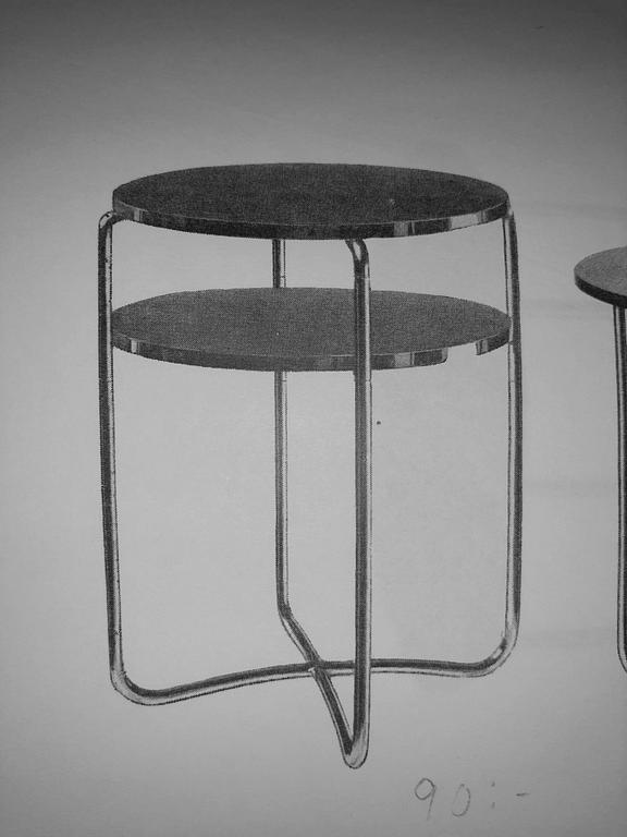 Harald Elof Notini, a tubular steel table for Böhlmarks, Stockholm 1930's.