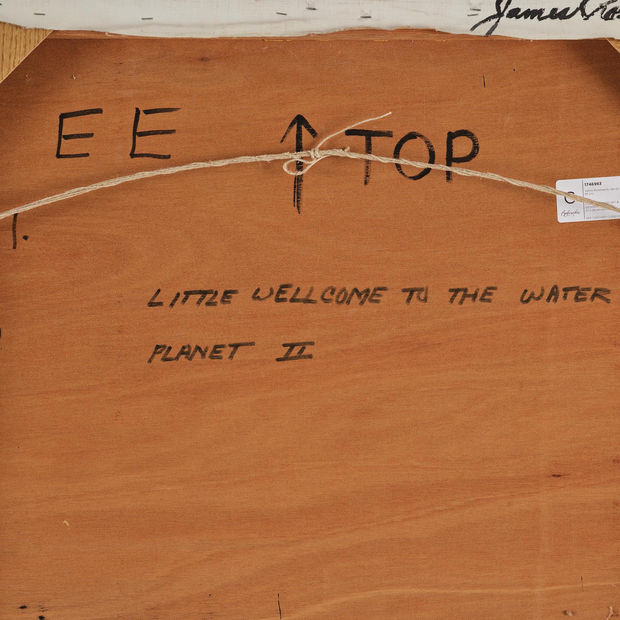 James Rosenquist, "Little Welcome to the Water Planet II".