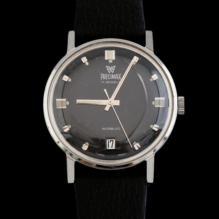 ARMBANDSUR, stål, Precimax, manuell.