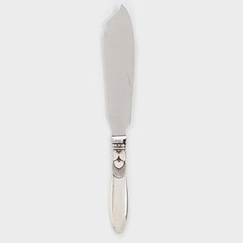 Gundorph Albertus, Cake knife, sterling silver, "Cactus" Georg Jensen, Copenhagen, Denmark 1933.