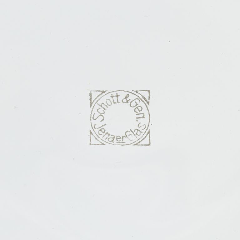 Wilhelm Wagenfeld, a 19-piece glass tea service, Jena Glas.