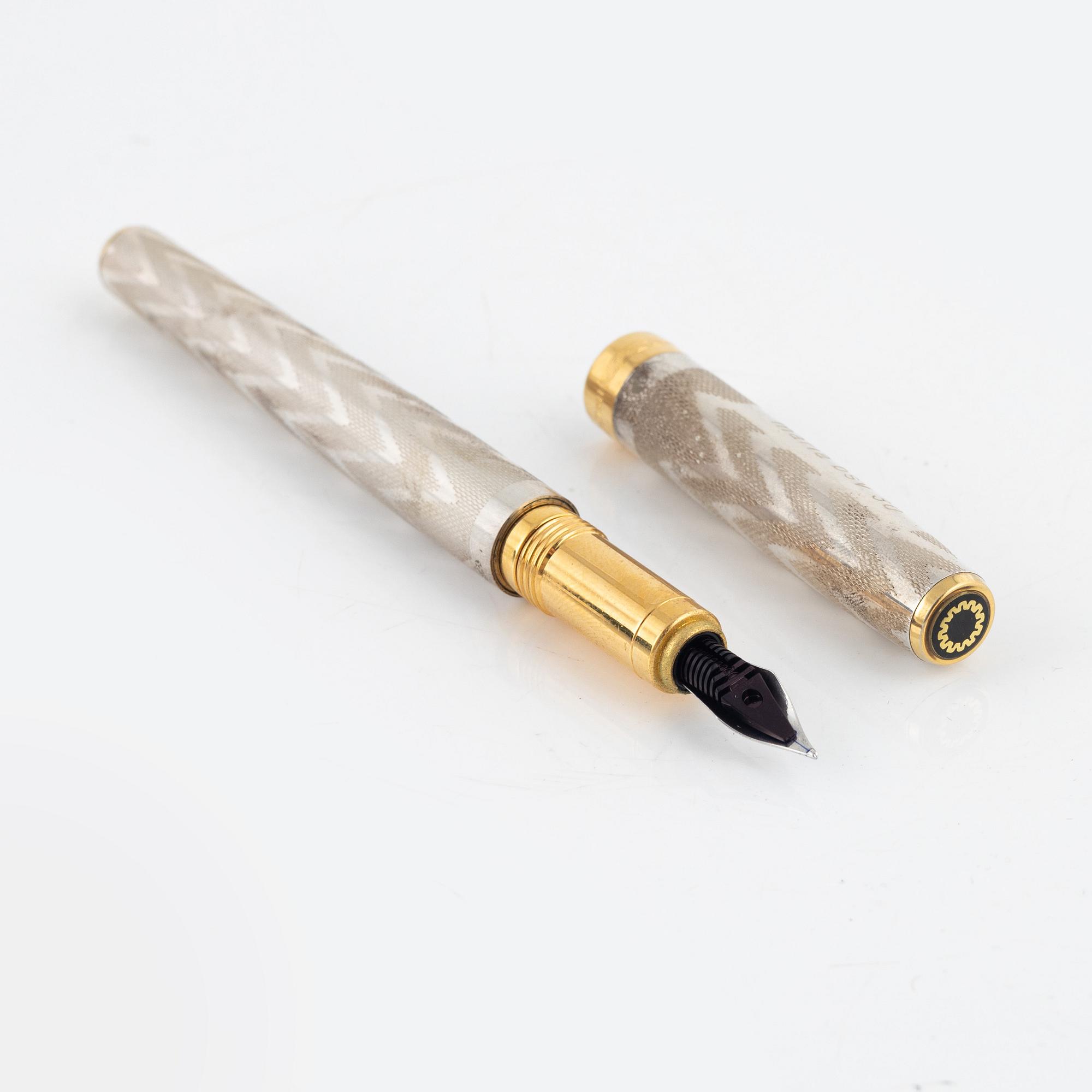 Reservoarpenna Montegrappa sterlingsilver Italien.