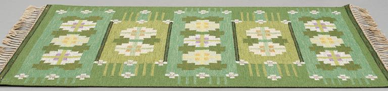 Ingegerd Silow, matta, rölakan, ca 211 x 137,5-139,5 cm, signerad IS.
