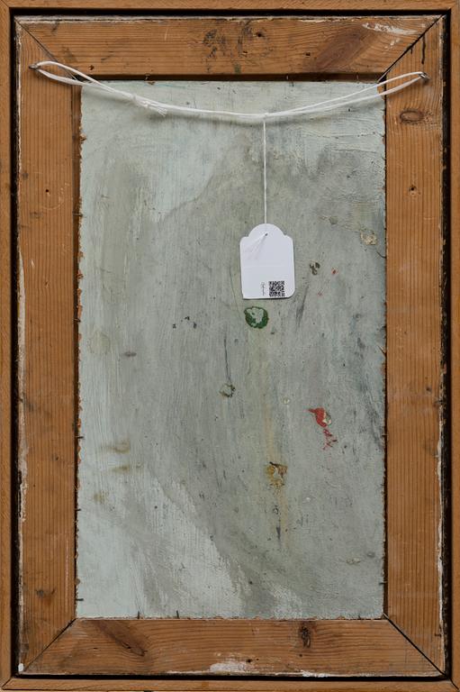 ALPO JAAKOLA, NAINEN LILASSA.