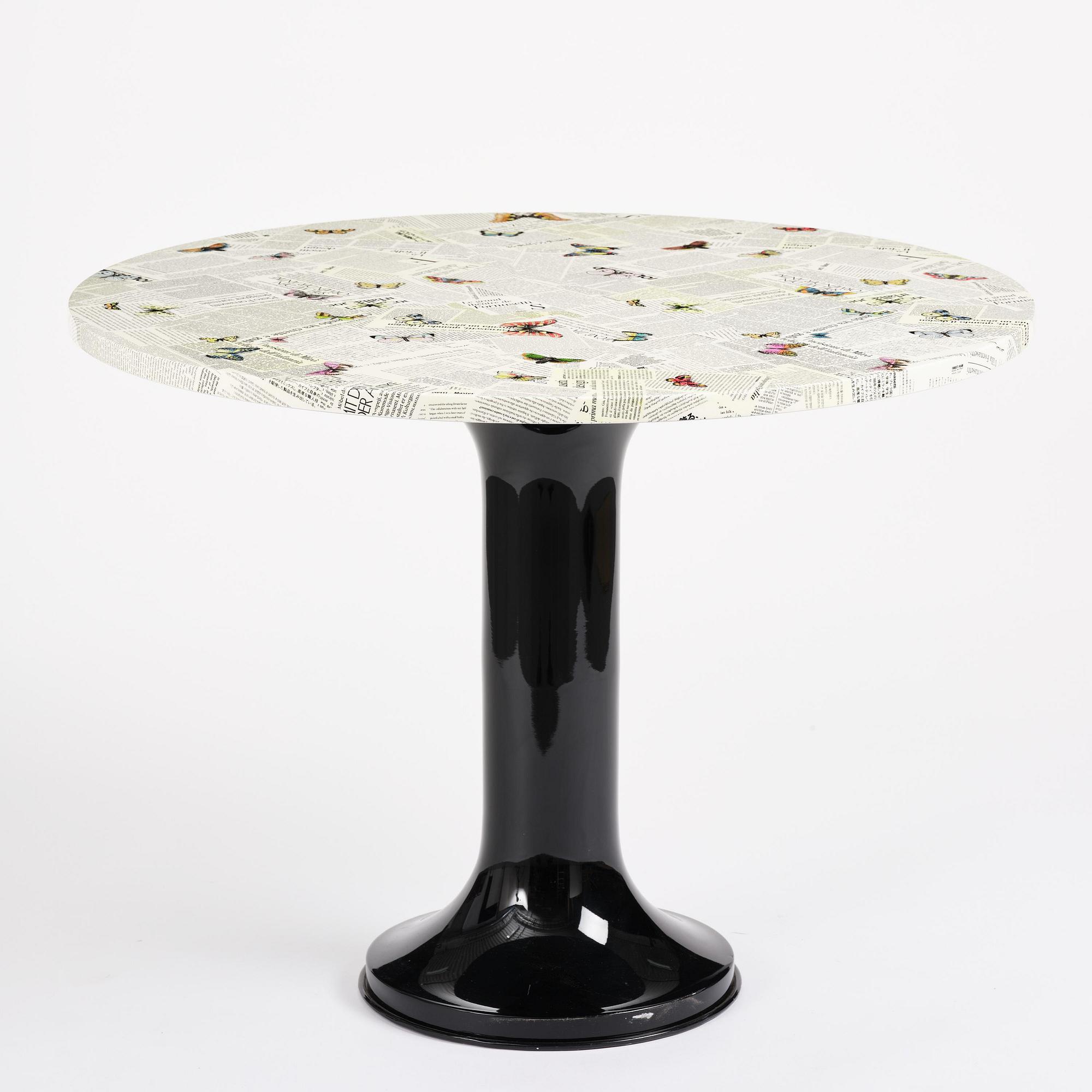 an "Ultime Notizie" table, Fornasetti, Milan, 2019.