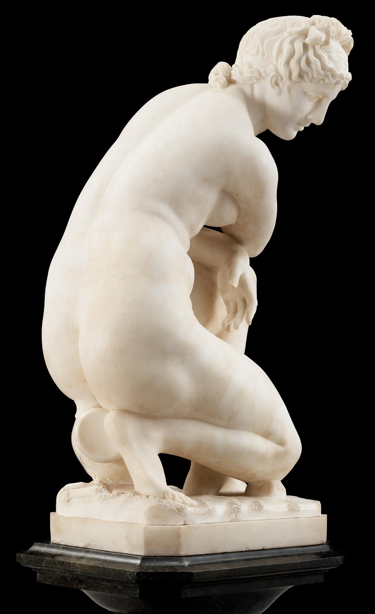OKÄND KONSTNÄR, skulptur, alabaster, 1800/1900-tal.