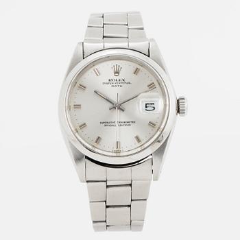 ROLEX, Oyster Perpetual, Date, Chronometer, wristwatch, 34,5 mm.