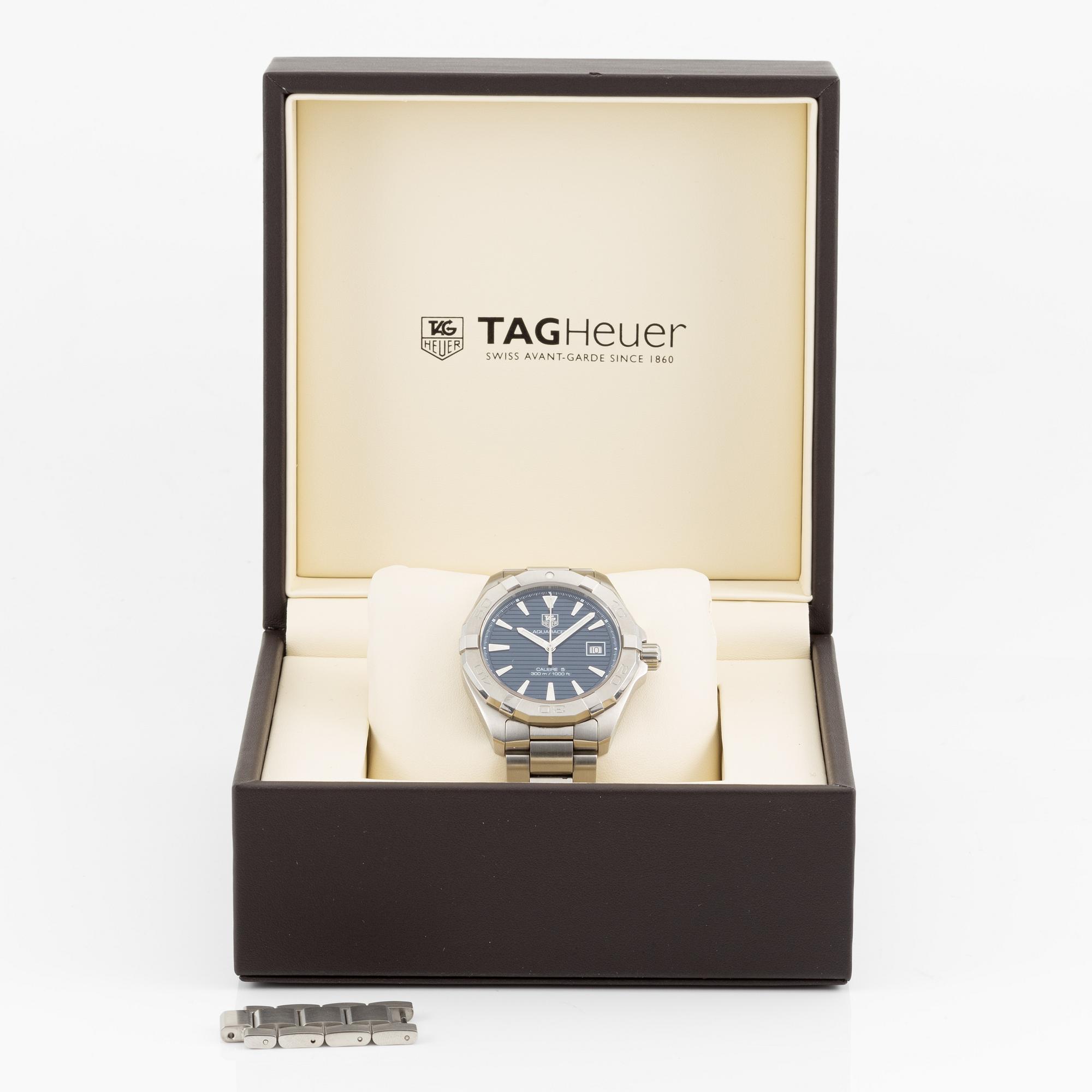 TAG Heuer, Aquaracer, Calibre 5, wristwatch, 41 mm.