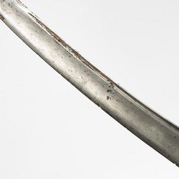 A Swedish sabre end of the 18th Century, with scabbard.