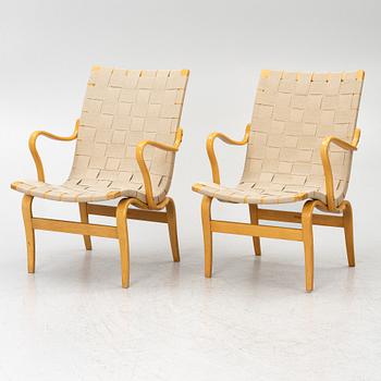 Bruno Mathsson, Fåtöljer, ett par, "Eva", Firma Karl Mathsson, Värnamo, 1963 och 1964.
