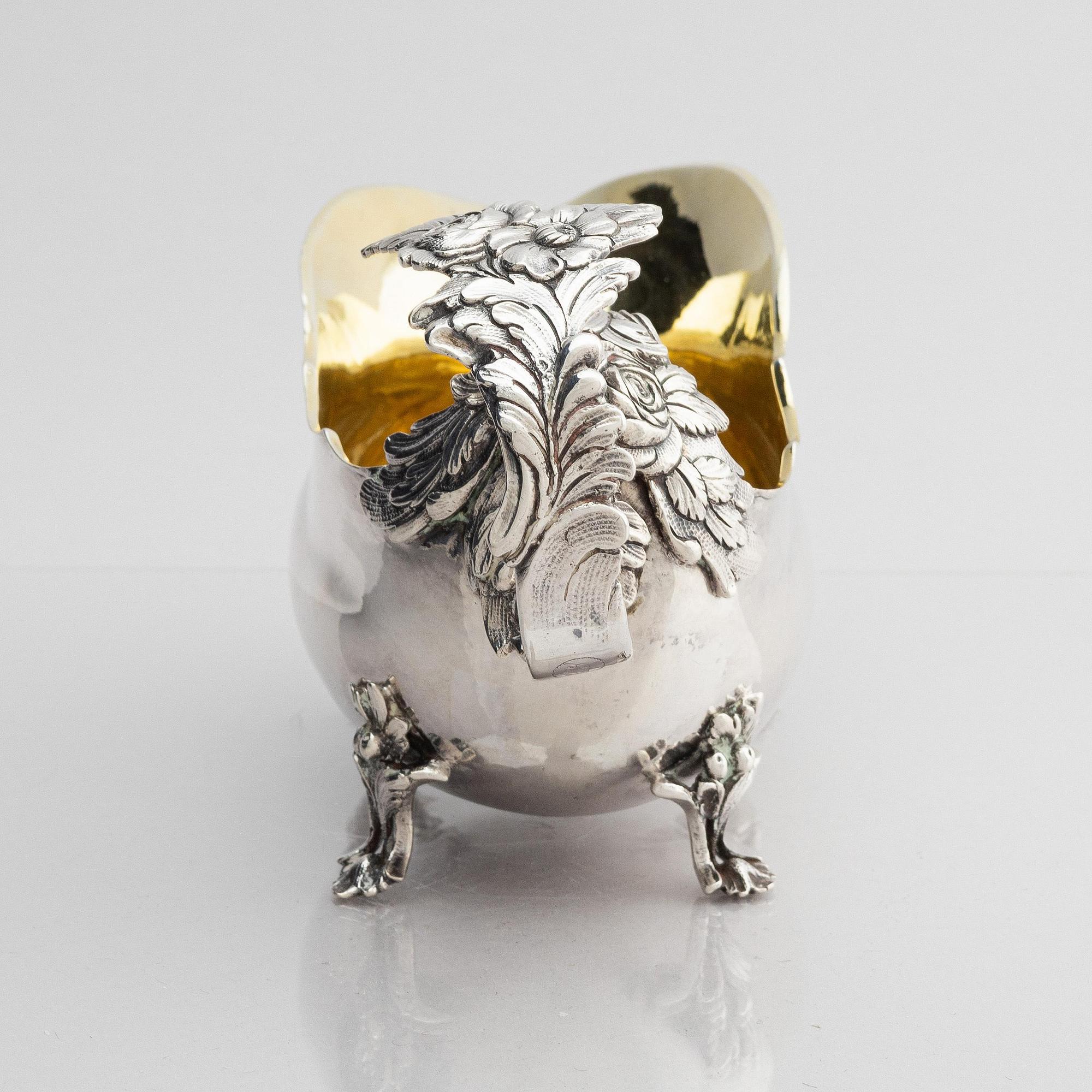 A Swedish 18th century silver cream-jug, mark of Pehr Zethelius, Stockholm 1771.