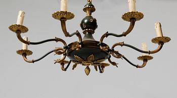 TAKKRONA, patinerad metall, 1900-talets mitt. H 64.