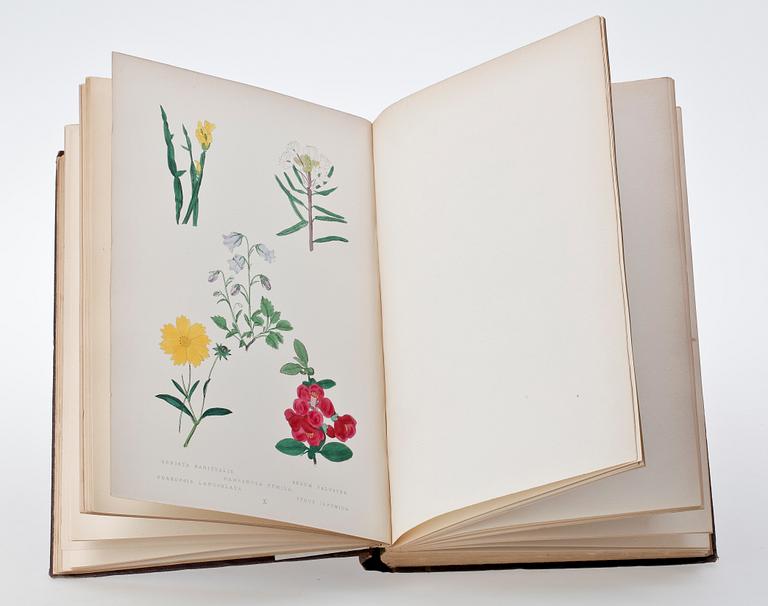 BOKVERK, vol I-VI, "The Botanic Garden" av B. Maund, London 1878.