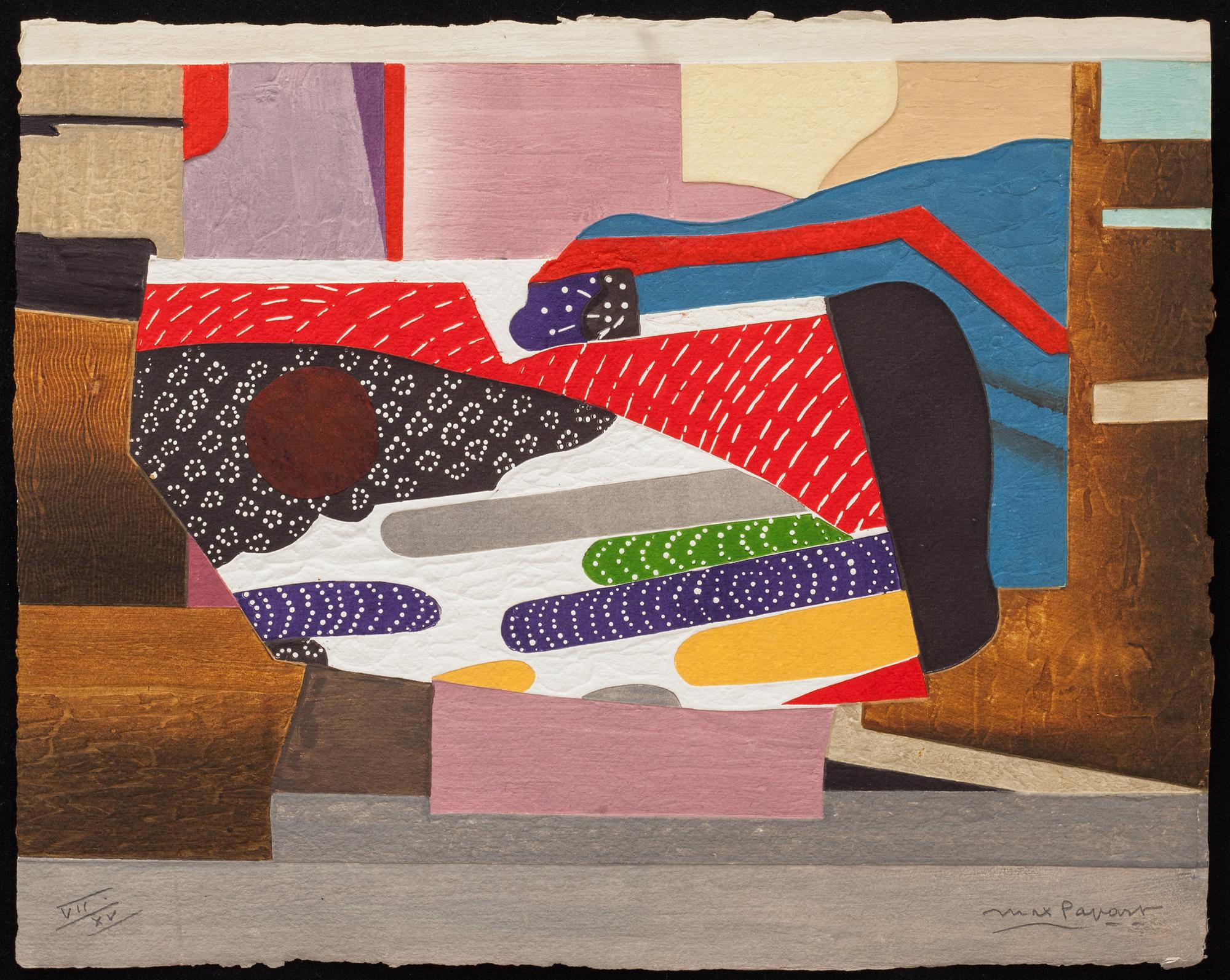 MAX PAPART, carborundum. Signerad och numrerad VII/XV.