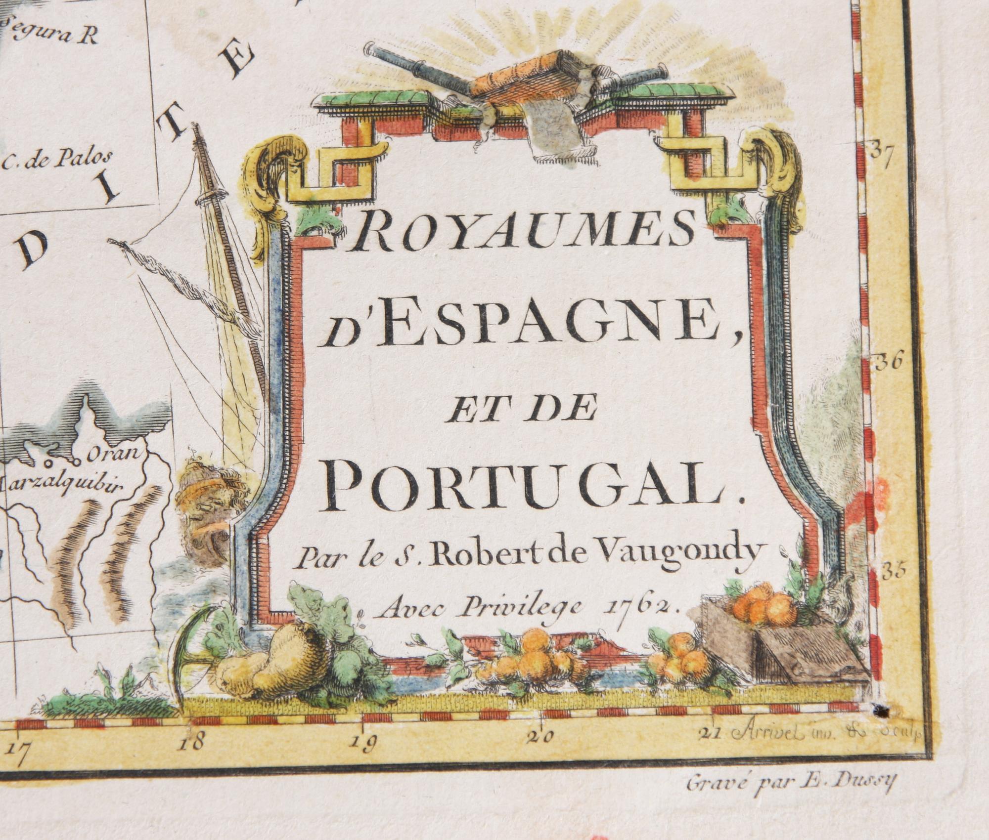 KARTA, Robert de Vaugondy, 1762.