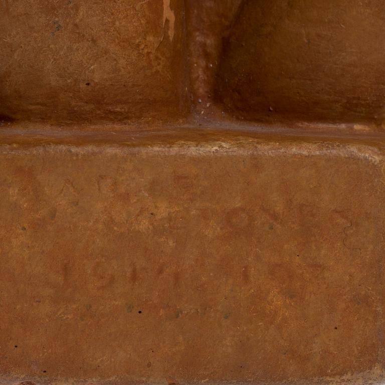 AARRE AALTONEN, skulptur, gips, i godset signerad och daterad 1914 1931.