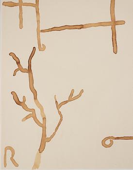 JAMES BROWN, drawing signed and dated 1988 on verso.