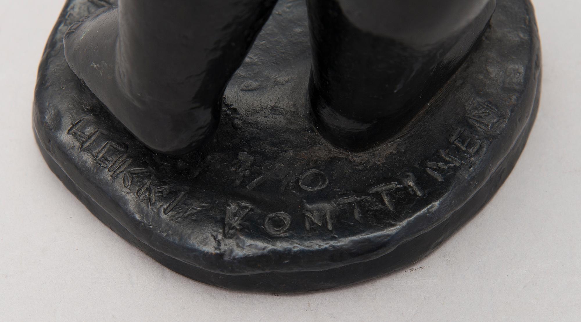 HEIKKI KONTTINEN, skulptur, brons, signerad, daterad 1974 och numrerad 7/10.