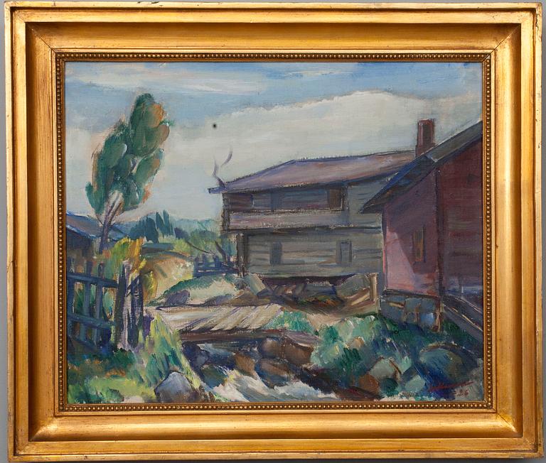 TYKO SALLINEN, olja på duk, signerad och daterad 1926.