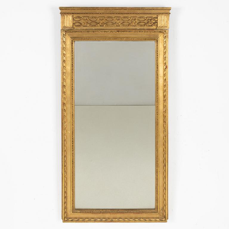 Carl Gustaf Fyrwald, a mirror, late Gustavian, Stockholm, 1792.