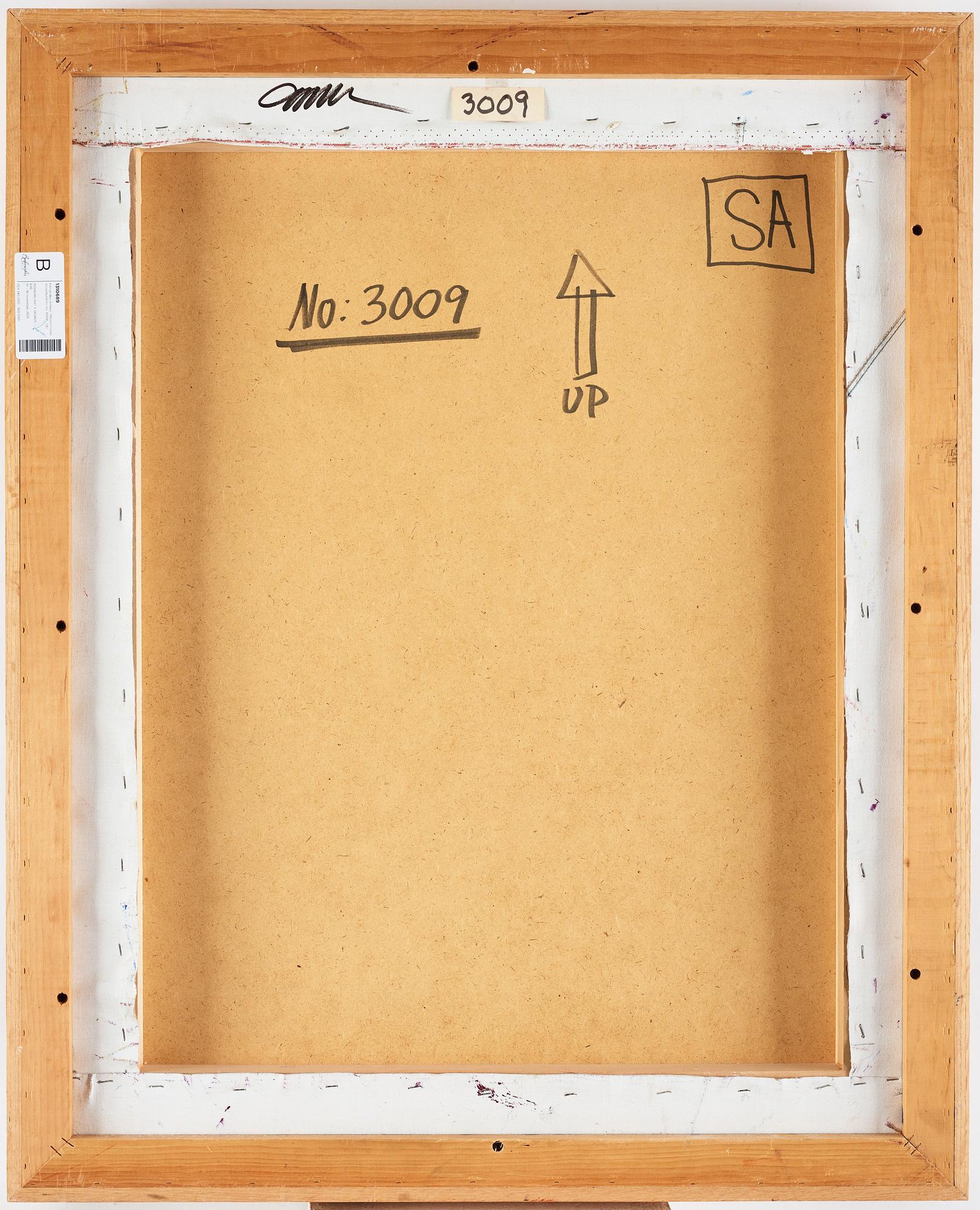 Arman (Armand Pierre Fernandez), "Monochrome Accumulation no: 3009".