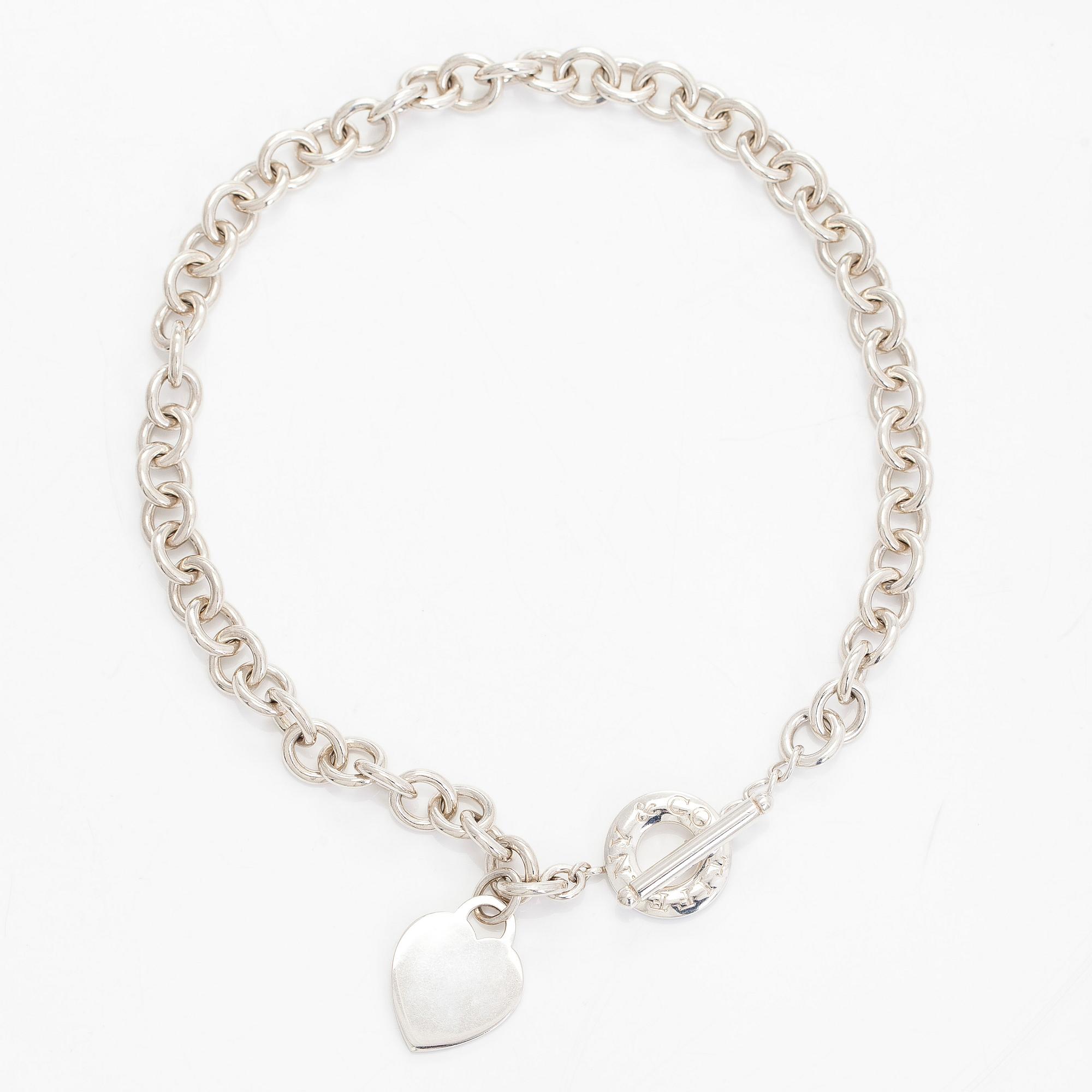 Tiffany & Co, collier, "Heart Tag Toggle", sterling silver.