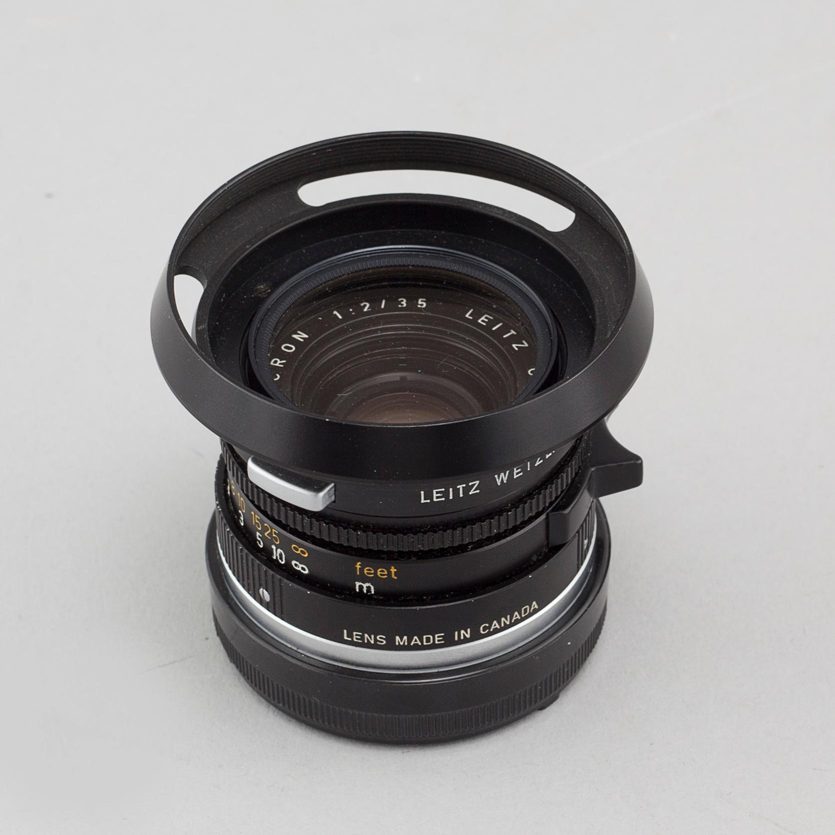 A Summicron lens, 1:2/35, nr 2539335, Ernst Leitz, Canada, second half of the 20th century.