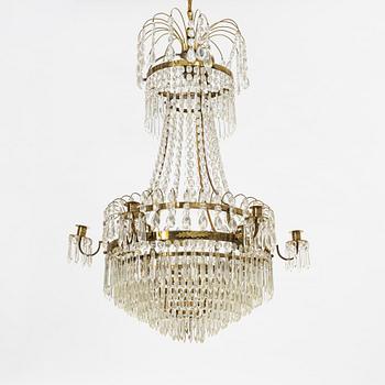 Ljuskrona, sengustaviansk stil, 1900-tal.