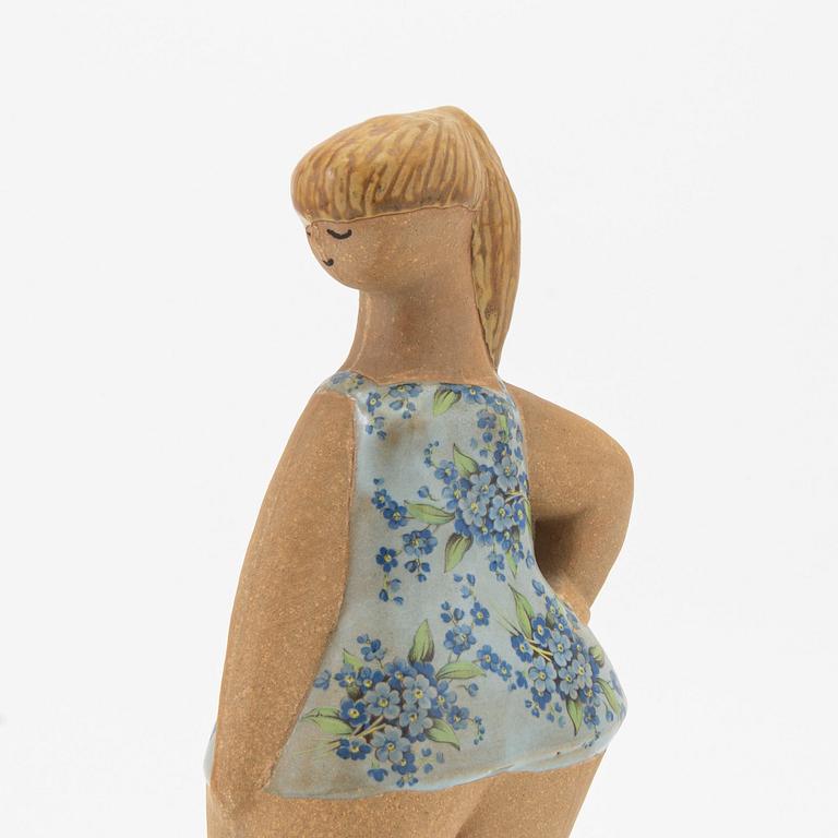 Lisa Larson, figurin, stengods, "Dora", ur serien "ABC-flickor", Gustavsberg.